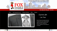 Desktop Screenshot of foxcleaners-greensboro.com