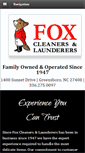 Mobile Screenshot of foxcleaners-greensboro.com