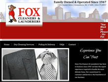 Tablet Screenshot of foxcleaners-greensboro.com